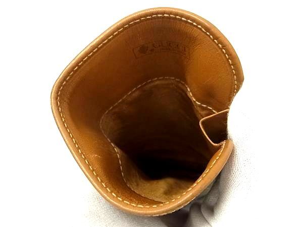 GUCCI グッチ 眼鏡ケース オールドグッチ マイクロGG インターロッキングG メガネケース ブラウン系 PVC レザー ユニセックス ヴィンテージ 美品