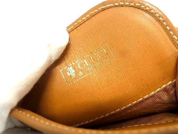 GUCCI グッチ 眼鏡ケース オールドグッチ マイクロGG インターロッキングG メガネケース ブラウン系 PVC レザー ユニセックス ヴィンテージ 美品