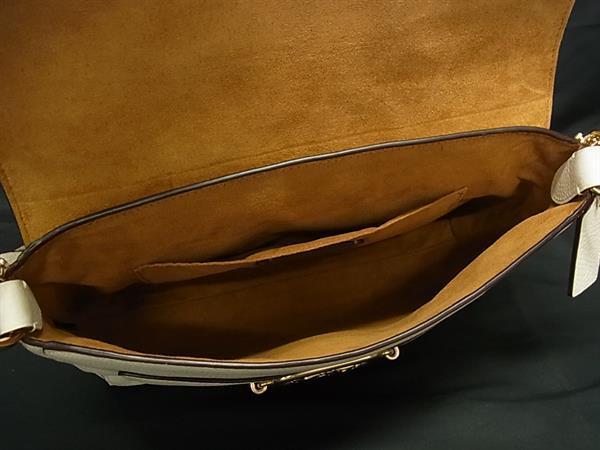 COACH コーチ ハンドバッグ ジェイド パッチワーク 2WAY バッグ 91092 アイボリー系×マルチカラー レザー レディース ショルダーバッグ ゴールド金具 美品