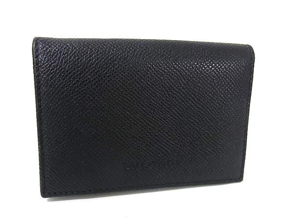 BVLGARI ブルガリ 名刺入れ クラシコ カードケース 20361 ブラック レザー ユニセックス 美品