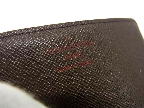 LOUIS VUITTON ルイヴィトン カードケース ダミエ アンヴェロップ カルト ドゥ ヴィジット N62920 エベヌ PVC レザー ユニセックス