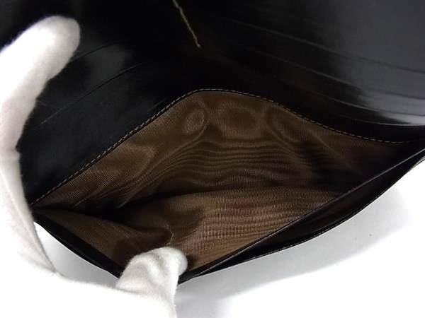 FENDI フェンディ 二つ折り財布 ズッカ Wホック 長財布 2804 01339 ブラウン系×ブラック系 キャンバス×レザー ユニセックス SAS ヴィンテージ 美品