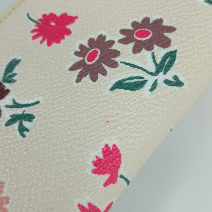 COACH コーチ 長財布 エンベローブ プリント デイジーフィールド 57211 マルチカラー PVC レザー レディース 二つ折り財布