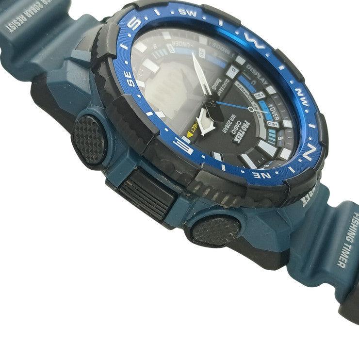 CASIO カシオ 時計 プロトレック アングラーライン PRTB702JF ブラック文字盤 樹脂／アルミ メンズ 美品