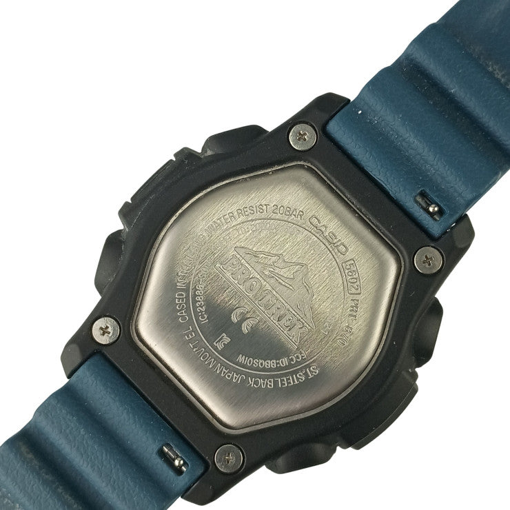 CASIO カシオ 時計 プロトレック アングラーライン PRTB702JF ブラック文字盤 樹脂／アルミ メンズ 美品