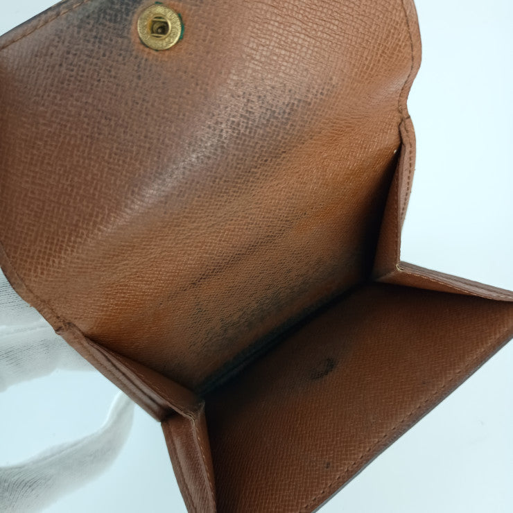 LOUIS VUITTON ルイヴィトン 二つ折り財布 ポルトモネ・ビエ カルト クレディ M61652 ブラウン モノグラムキャンバス レディース Wホック