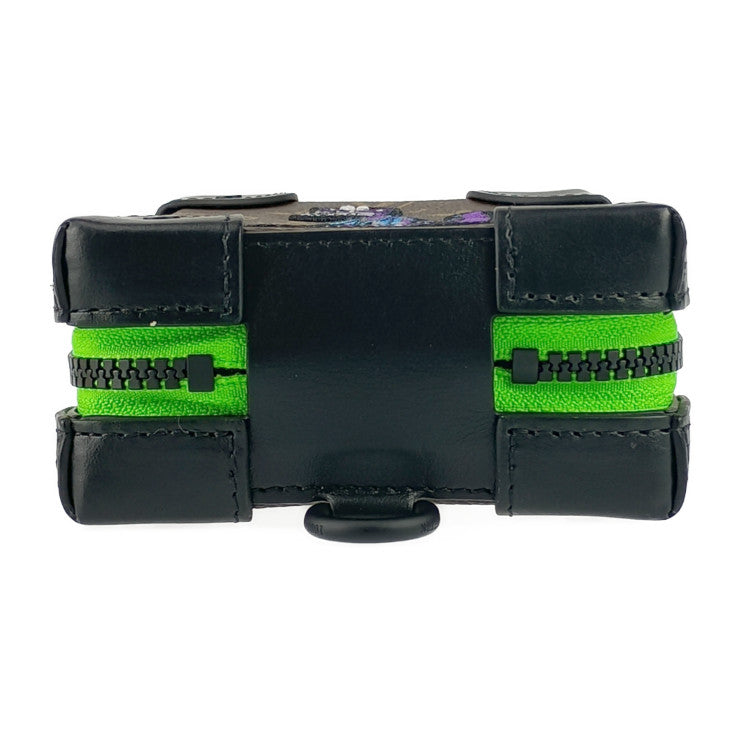 新古未使用展示品 LOUIS VUITTON ルイヴィトン ショルダーバッグ ソフトトランク・フォーンボックス M80144 ブラウン ブラック グリーン系 パープル系 モノグラムキャンバス レザー メンズ ポシェット