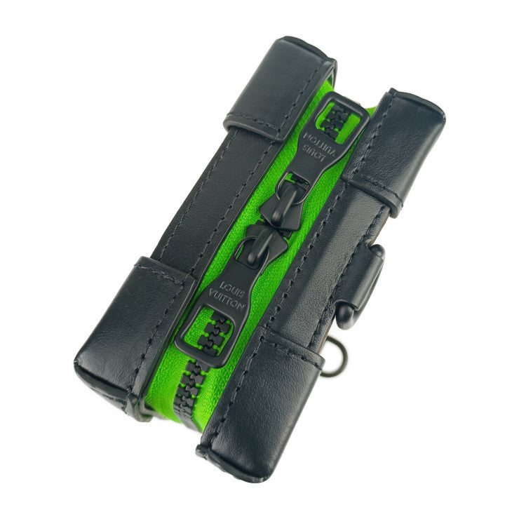 新古未使用展示品 LOUIS VUITTON ルイヴィトン ショルダーバッグ ソフトトランク・フォーンボックス M80144 ブラウン ブラック グリーン系 パープル系 モノグラムキャンバス レザー メンズ ポシェット