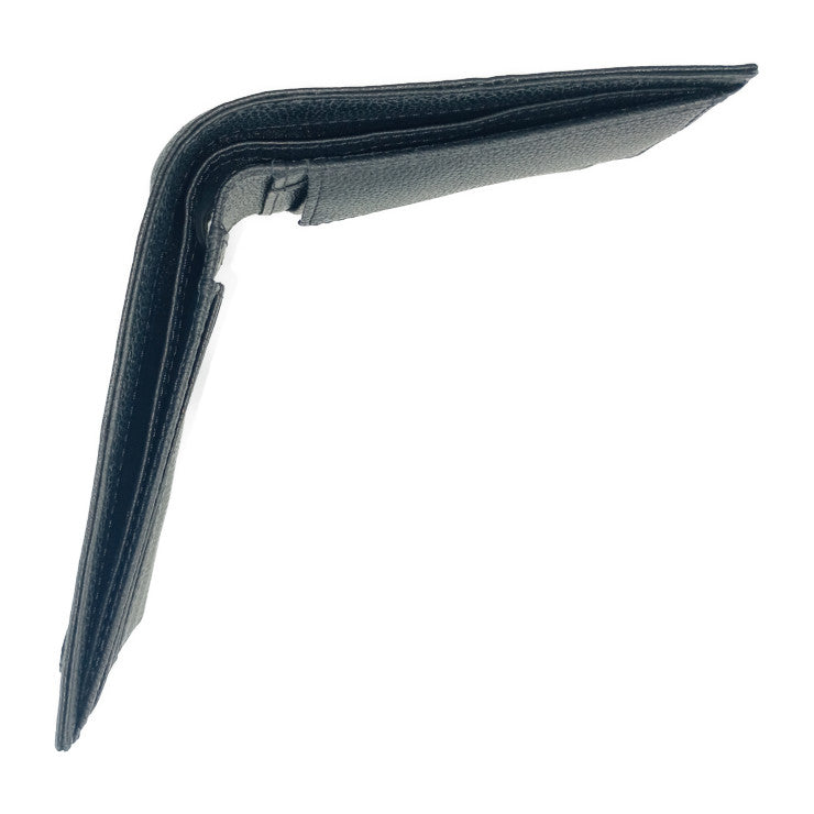 超美品 EMPORIO ARMANI エンポリオ アルマーニ 財布 二つ折り財布 EM001580 AF13788 ブラック レザー メンズ