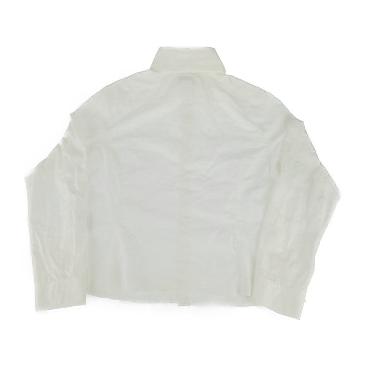 CHANEL シャネル ブラウス ココマーク パールボタンシャツ P24396V12141 ホワイト コットン100％ レディース トップス 長袖シャツ #50