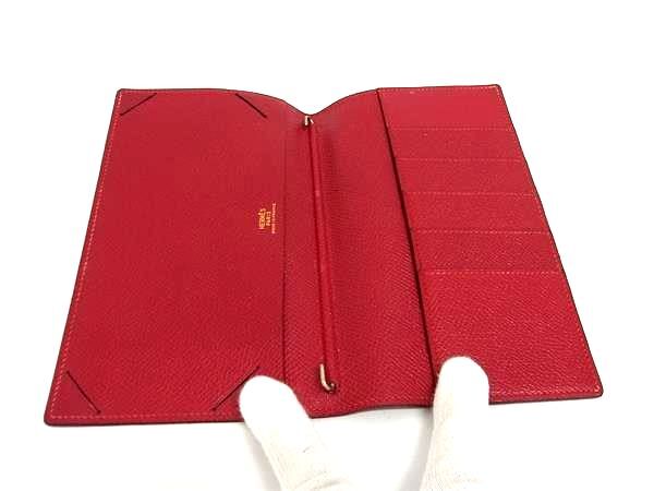 HERMES エルメス 手帳カバー アジェンダ - レッド系 クシュベル レディース 美品