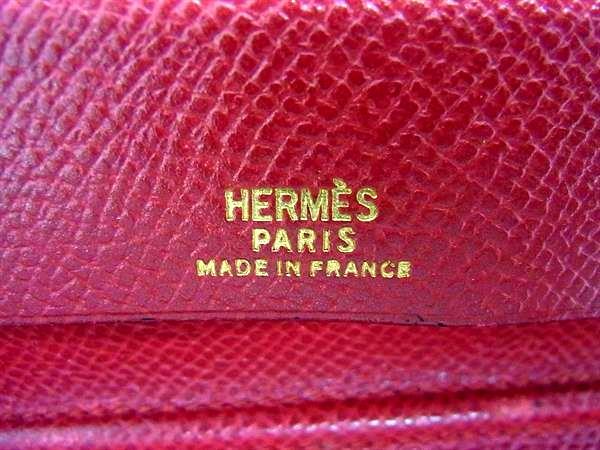 HERMES エルメス 手帳カバー アジェンダ - レッド系 クシュベル レディース 美品