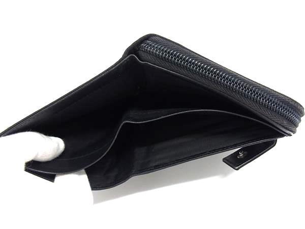 PRADA プラダ 財布 トライアングルロゴ M605A ブラック テスートナイロン ユニセックス 二つ折り 三角ロゴマーク シルバー金具