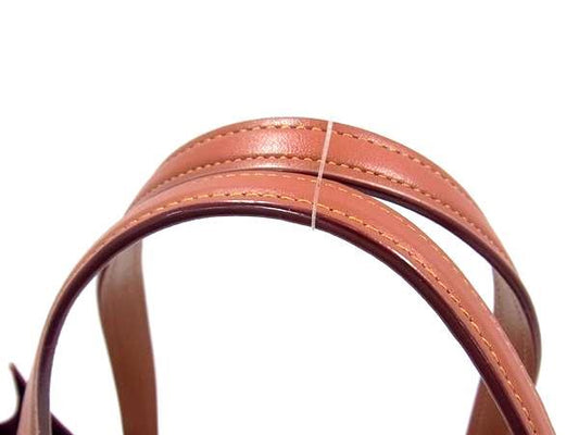 COACH コーチ ハンドバッグ シグネチャー 54650 ベージュ ブラウン PVC レザー レディース 花柄 2WAY 超美品