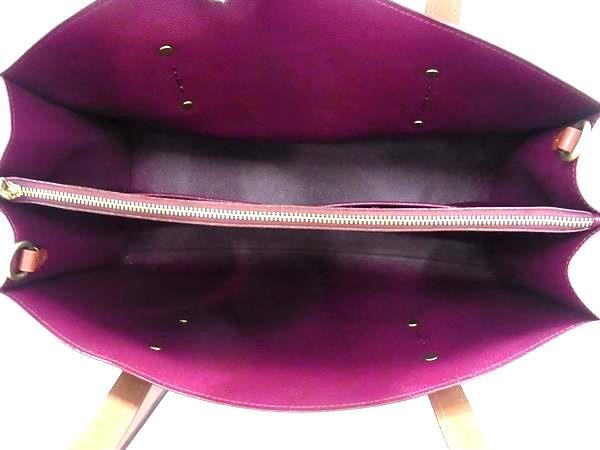 COACH コーチ ハンドバッグ シグネチャー 54650 ベージュ ブラウン PVC レザー レディース 花柄 2WAY 超美品