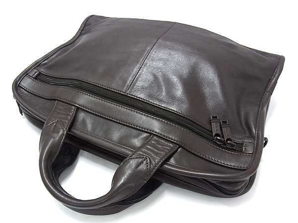 TUMI トゥミ ビジネスバッグ ALPHA slim Deluxe Leather portfolio スリム デラックス レザー ポートフォリオ 96101BH ブラウン レザー メンズ 2WAY 美品