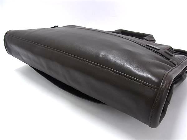 TUMI トゥミ ビジネスバッグ ALPHA slim Deluxe Leather portfolio スリム デラックス レザー ポートフォリオ 96101BH ブラウン レザー メンズ 2WAY 美品