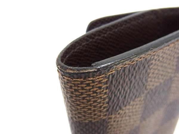 LOUIS VUITTON ルイヴィトン キーケース ミュルティクレ6 N62630 エベヌ ダミエ ユニセックス 6連 ゴールド金具 美品