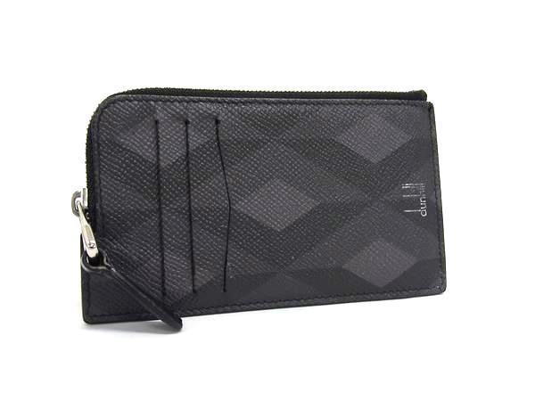 dunhill ダンヒル コインケース カドガン フラグメントケース - ブラック系 PVC レザー メンズ シルバー金具