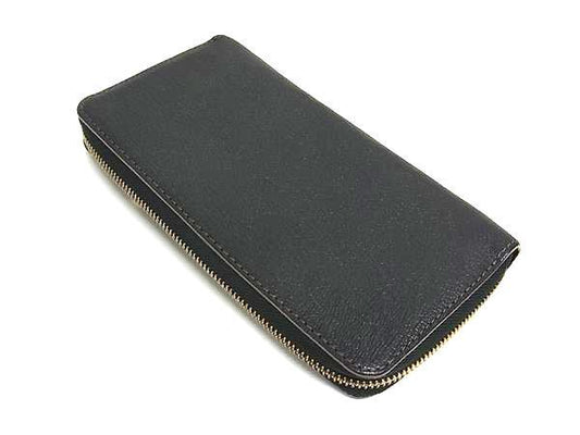 LOUIS VUITTON ルイヴィトン 財布 スハリ ジッピーウォレット M93029 ブラック レザー ユニセックス ラウンドファスナー 長財布 スタッズ ゴールド金具 美品