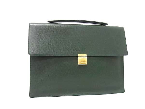 LOUIS VUITTON ルイヴィトン ビジネスバッグ ポルトドキュマン アンガラ M30774 エピセア タイガ メンズ ゴールド金具 美品