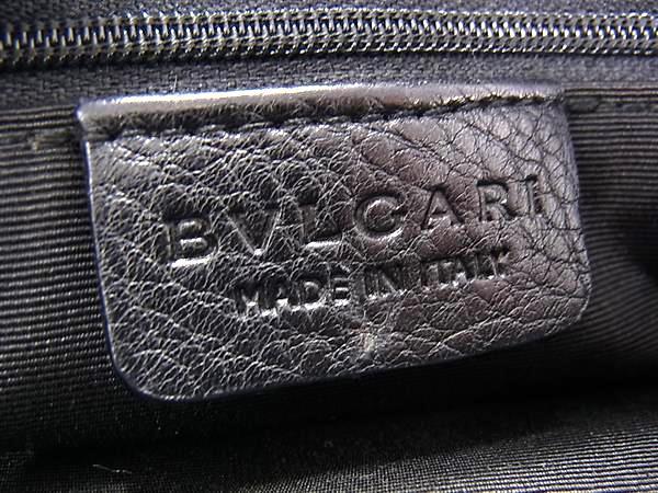 BVLGARI ブルガリ ハンドバッグ ロゴマニア - ブラック キャンバス レディース ゴールド金具 美品