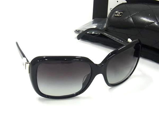 CHANEL シャネル アイウェア ココマーク リボン サングラス 5171-A c.501/3C ブラック プラスチック レディース 60□17 135 3N