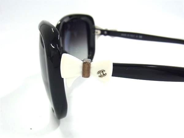 CHANEL シャネル アイウェア ココマーク リボン サングラス 5171-A c.501/3C ブラック プラスチック レディース 60□17 135 3N