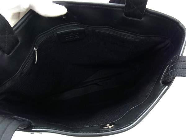Salvatore Ferragamo サルヴァトーレ フェラガモ トートバッグ ガンチーニ ショルダートート 21 5757 ブラック キャンバス×レザー レディース 超美品