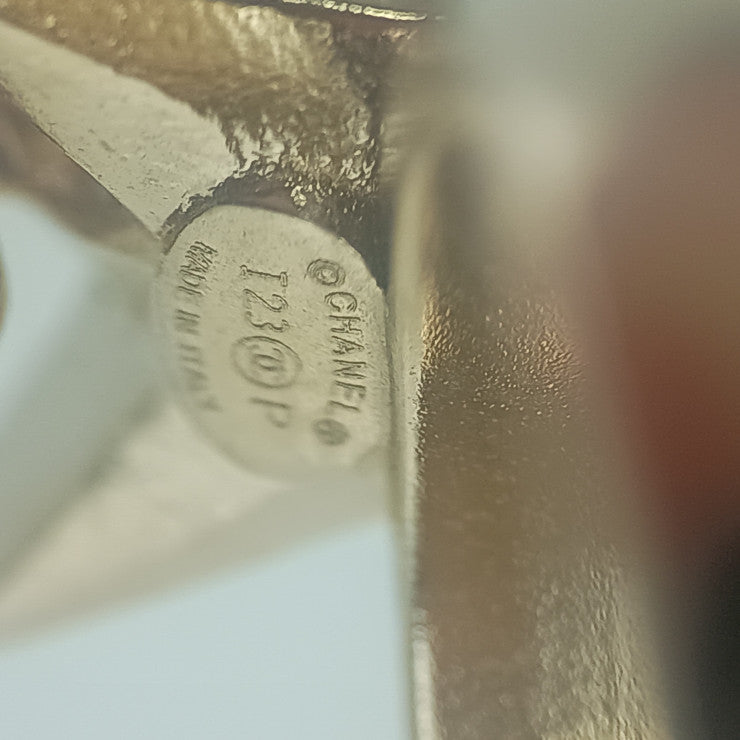 CHANEL シャネル 指輪 ココマーク スター リング ゴールド メタル ラインストーン レディース I23 P 美品