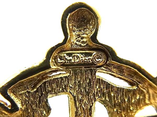 ChristianDior クリスチャンディオール ブローチ ゴールド メタル レディース エンブレムロゴ