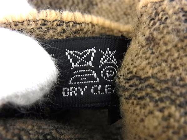 FENDI フェンディ マフラー ズッカ ブラウン系 ウール100％ ユニセックス フリンジ 美品