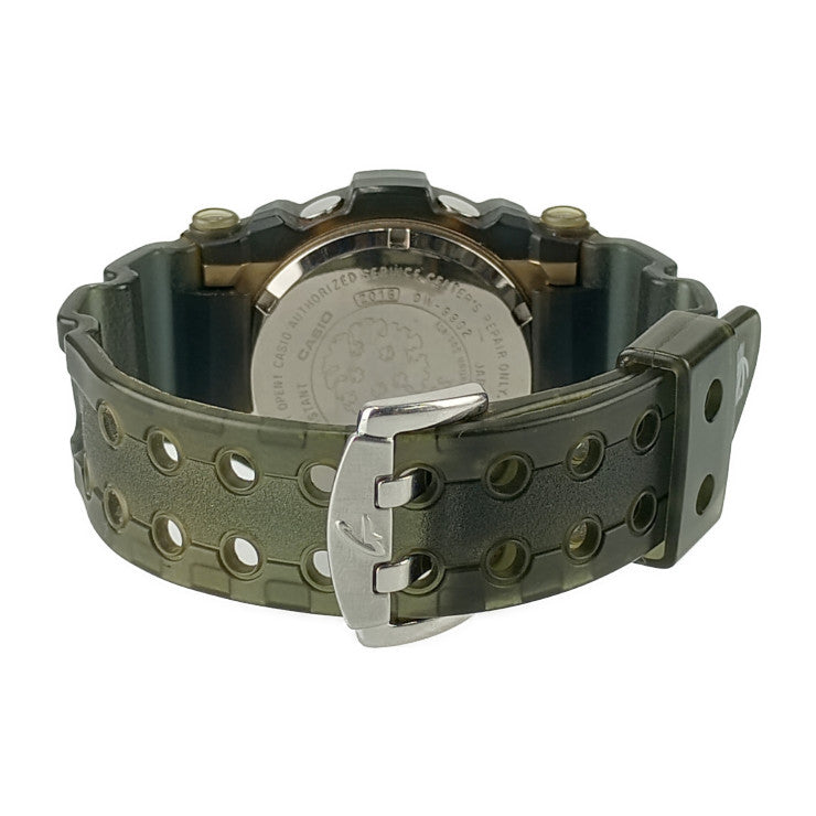 CASIO G-SHOCK Frogman DW-9902GWC-8JR Watch, Black, Gold, Silver, Gray Dial, Titanium, Resin, Men's, Diver's, Digital, World Coral Reef Conservation Association Official Model