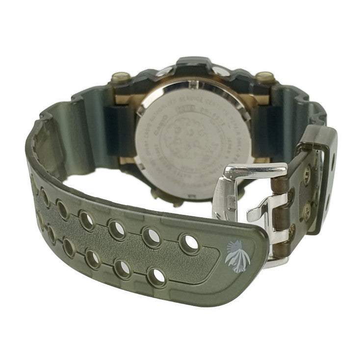 CASIO G-SHOCK Frogman DW-9902GWC-8JR Watch, Black, Gold, Silver, Gray Dial, Titanium, Resin, Men's, Diver's, Digital, World Coral Reef Conservation Association Official Model