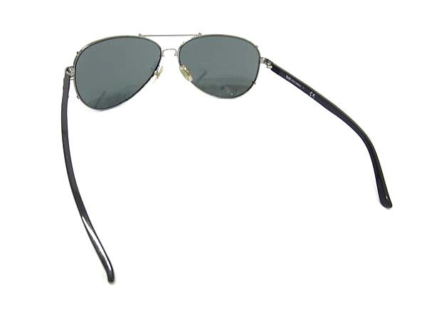 DOLCE＆GABBANA ドルチェ&ガッバーナ サングラス - D&G 6047 シルバー×ブラック レンズ:クリアブラック プラスチック メンズ ティアドロップ 美品