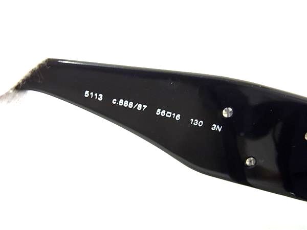 CHANEL シャネル サングラス - 5113 ブラック レンズ:クリアブルー系 プラスチック ユニセックス カメリア ココマーク