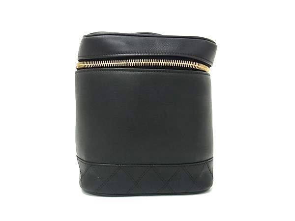 CHANEL シャネル バニティバッグ ビコローレ - ブラック レザー レディース ココマーク マトラッセ