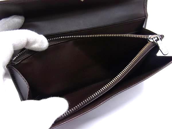LOUIS VUITTON ルイヴィトン 財布 ポルトモネ カルトクレディ M6357D ブラウン エピ ユニセックス 二つ折り長財布 シルバー金具 美品