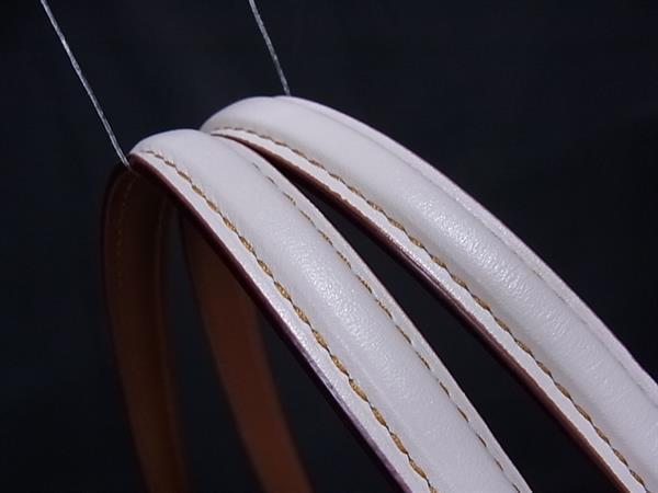 COACH コーチ ハンドバッグ シグネチャー イーディー 30220 ブラウン アイボリー PVC レザー レディース スタッズ ガンメタ金具 美品