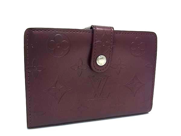 LOUIS VUITTON ルイヴィトン 財布 ポルトモネ ビエ ヴィエノワ M65156 ワインレッド モノグラムマット レディース 二つ折り財布 がま口 シルバー金具