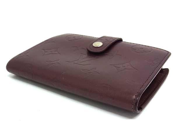 LOUIS VUITTON ルイヴィトン 財布 ポルトモネ ビエ ヴィエノワ M65156 ワインレッド モノグラムマット レディース 二つ折り財布 がま口 シルバー金具