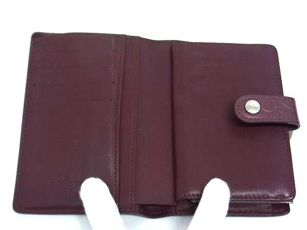 LOUIS VUITTON ルイヴィトン 財布 ポルトモネ ビエ ヴィエノワ M65156 ワインレッド モノグラムマット レディース 二つ折り財布 がま口 シルバー金具