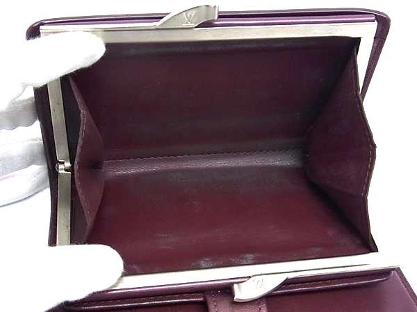 LOUIS VUITTON ルイヴィトン 財布 ポルトモネ ビエ ヴィエノワ M65156 ワインレッド モノグラムマット レディース 二つ折り財布 がま口 シルバー金具