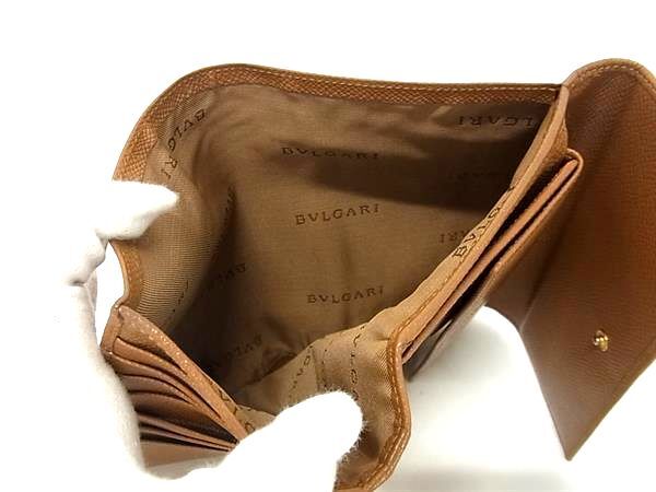 BVLGARI ブルガリ 財布 ブルガリブルガリ - ブラウン レザー レディース 三つ折り長財布 ゴールド金具