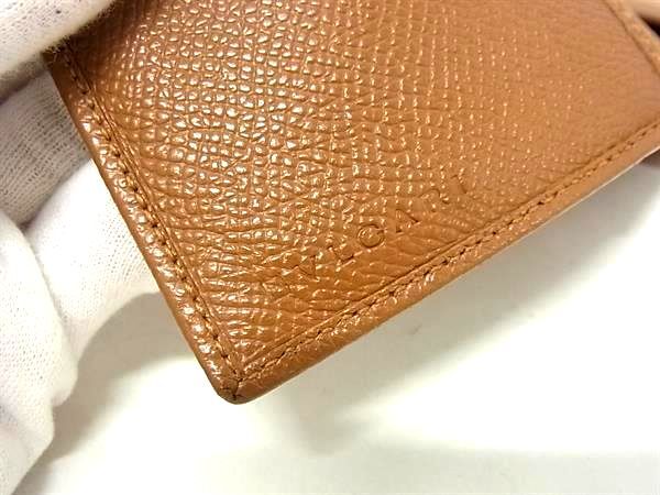 BVLGARI ブルガリ 財布 ブルガリブルガリ - ブラウン レザー レディース 三つ折り長財布 ゴールド金具