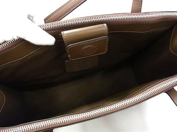 COACH コーチ ショルダーバッグ シグネチャー ニーナ キャリーオール トートバッグ CL399 ブラウン PVC レザー レディース 新古未使用展示品