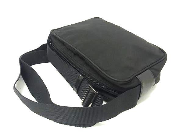 PRADA プラダ ショルダーバッグ トライアングルロゴ - ブラック テスートナイロン ユニセックス 三角ロゴマーク 白タグ