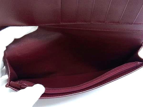 Cartier カルティエ 財布 マストライン - ボルドー レザー メンズ 二つ折り長財布 ゴールド金具 美品