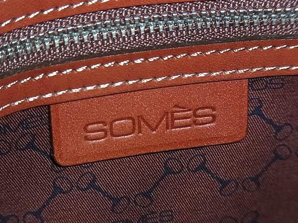 SOMES SADDLE ソメスサドル ハンドバッグ ブラウン レザー ユニセックス 2WAY 美品