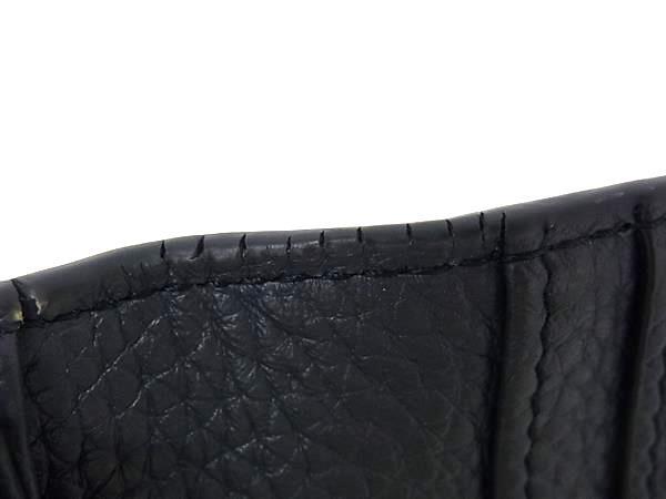 BALLY バリー 財布 RIBBON ネイビー レザー メンズ 二つ折り 長財布 美品